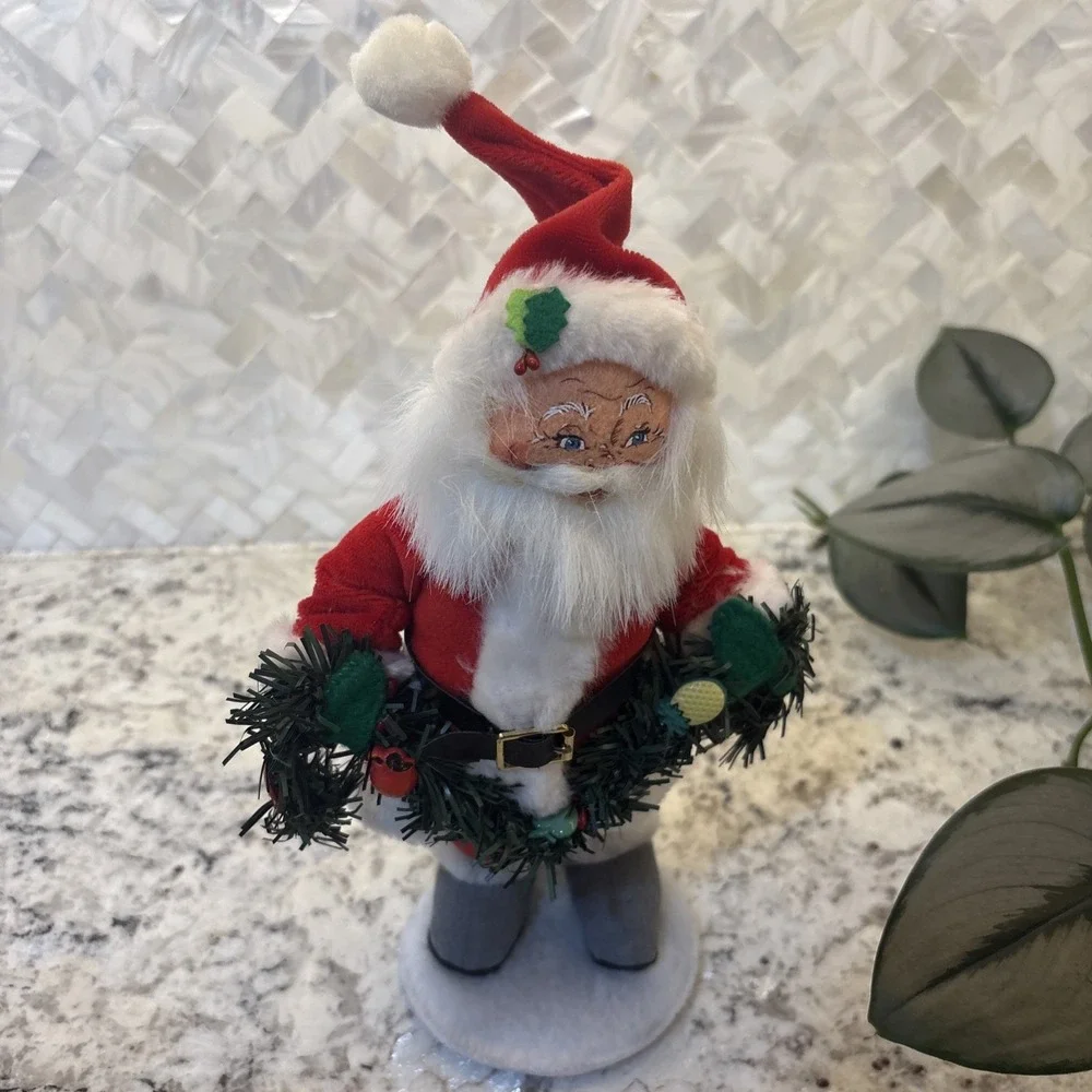 Annalee Christmas Santa and‎ Naughty Goat Dolls Damage Please read holidays